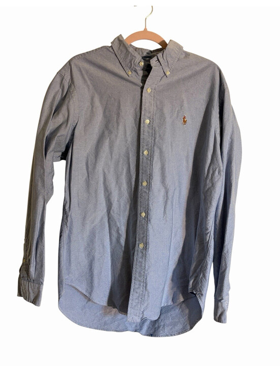 Ralph Lauren Other - Ralph Lauren Men's L Cotton Woven Classic Fit Blue Button-Down Shirt‎